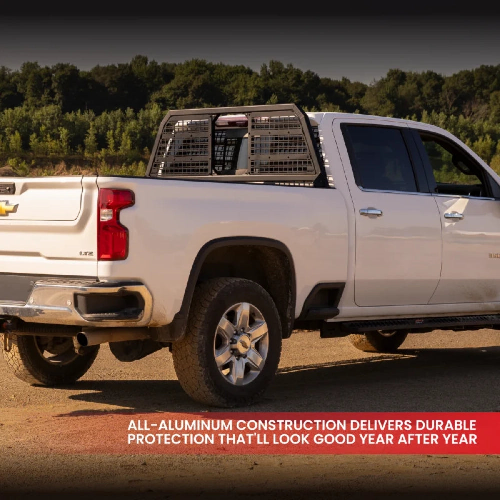 Gen-Y 19+ Dodge Ram 2500/3500 DEFIANCE Headache Rack Only - Black - GENGH-27004 - product view 3