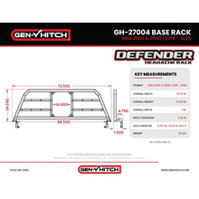 Load image into Gallery viewer, Gen-Y 19+ Dodge Ram 2500/3500 DEFIANCE Headache Rack Only - Black - GENGH-27004 - product view 7
