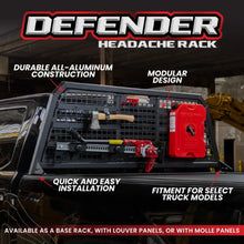 Load image into Gallery viewer, Gen-Y 17+ Ford F250/ F350 DEFIANCE Headache Rack/ 3-Molle Panels - Black - GENGH-28001 - product view 5