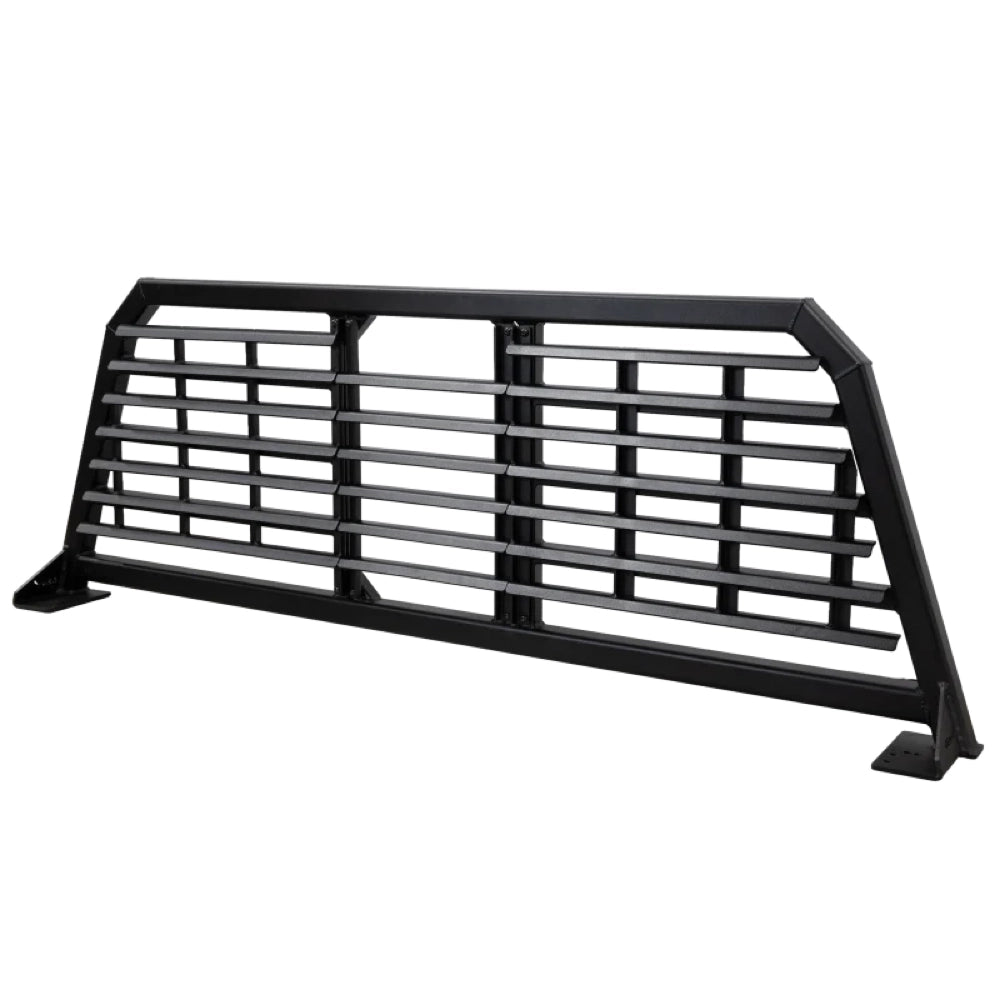 Gen-Y 20+ GMC GM 2500/3500 DEFIANCE Headache Rack/ 3-Louver Panels - Black - GENGH-29007 - product view 1