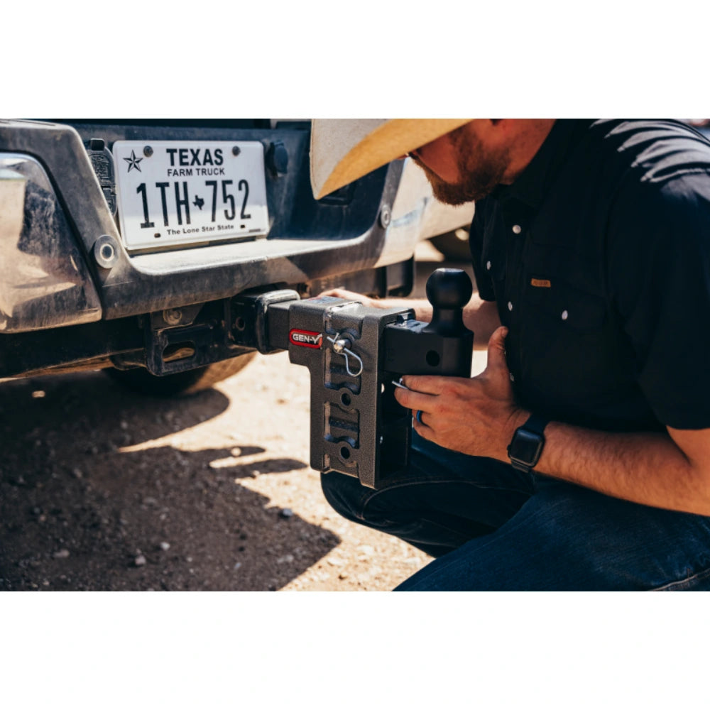 Gen-Y Mega Duty 2in Shank 10in Drop 2K TW 16K Hitch w/GH-051 Dual-Ball - GEN-Y Hitch GH-515