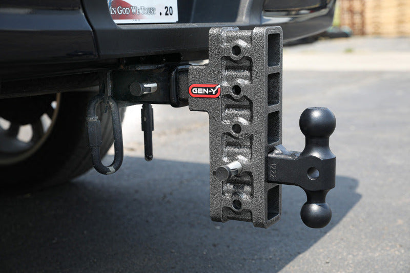 GEN-Y Hitch Gen-Y Mega Duty 2in Shank 10in Drop 2K TW 16K Hitch w/GH-051 Dual-Ball
