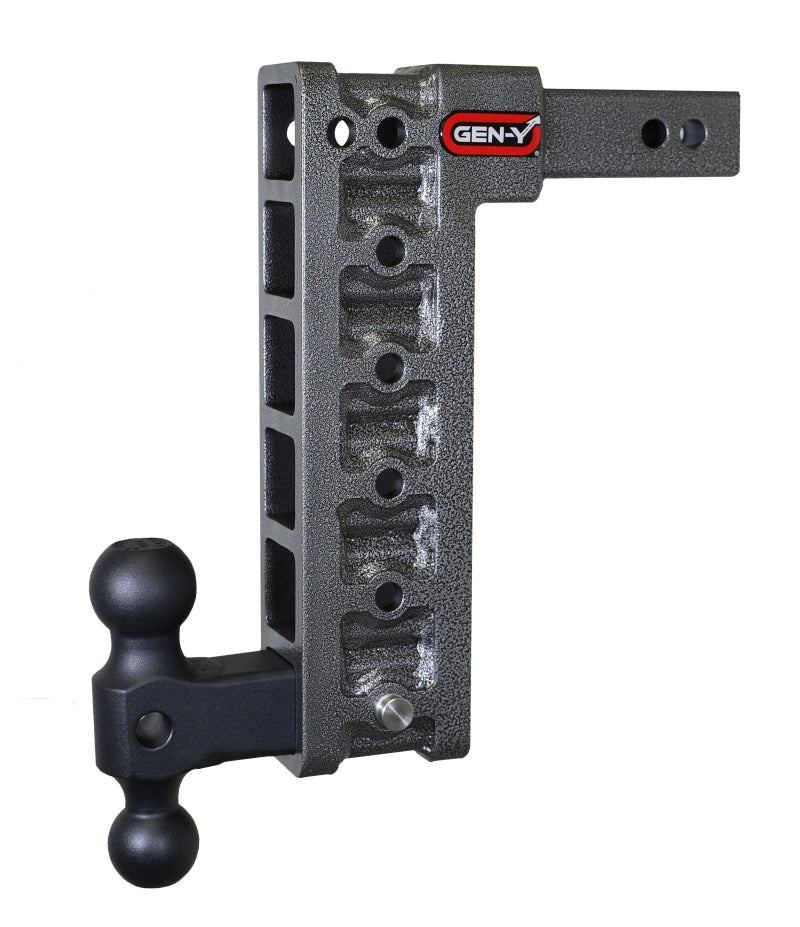 Gen-Y Mega Duty 2in Shank 12.5in Drop 10K Hitch w/Dual-Ball (Use w/Stabilizer Kit GH-0100) - Black Ops Auto Works