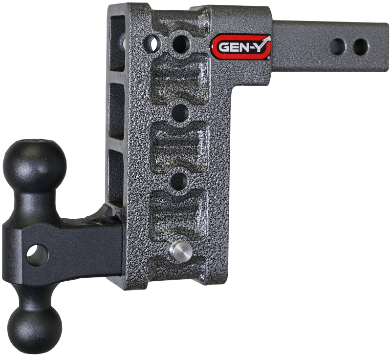 Gen-Y Mega Duty 2in Shank 7.5in Drop 2K TW 16K Hitch w/GH-051 Dual-Ball - Black Ops Auto Works
