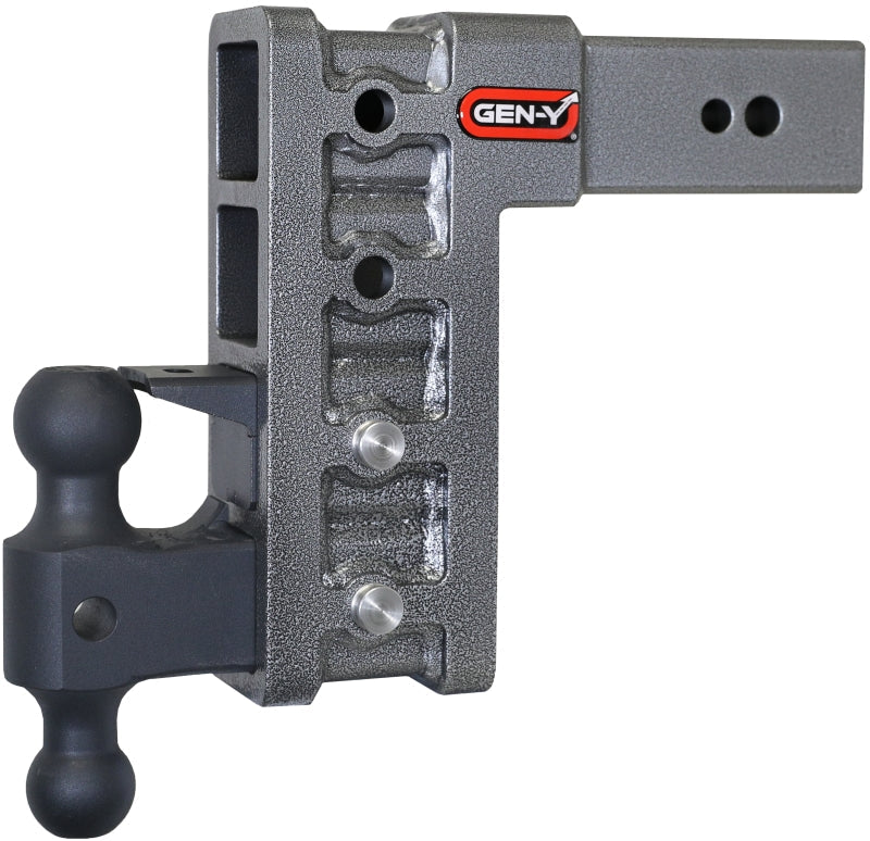 Gen-Y Mega Duty 3in Shank 9in Drop 3500lb TW 32K Hitch w/GH-0161 Dual-Ball/GH-0162 Pintle Lock - Black Ops Auto Works