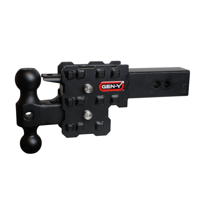GEN-Y Hitch Gen-Y Phantom-X 2.5in Solid Shank 2.5in Drop 1.6K TW 16K w/GH-051/GH-090l/GH-032 (No Flat Towing)