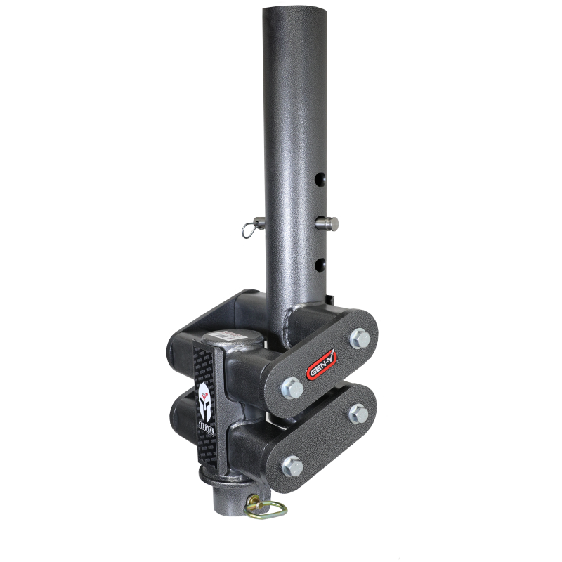 GEN-Y Hitch Gen-Y Spartan Torsion-Flex 5in Offset 4in RD Tube Gooseneck 2-5/16in Coupler Standard Height