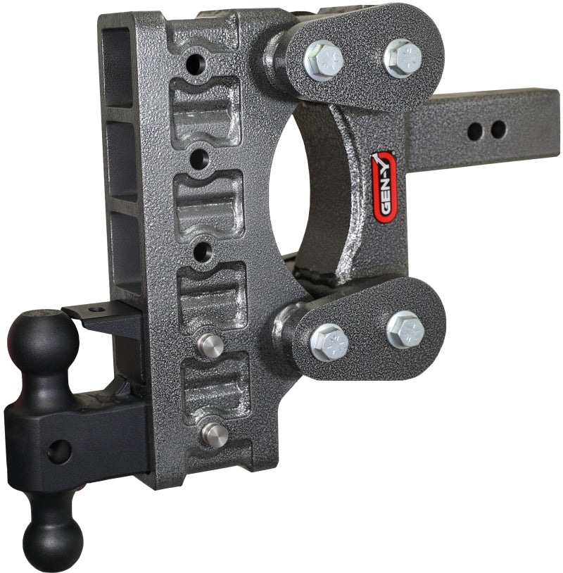 Gen-Y The Boss Torsion-Flex 2.5in Shank 9in Drop 21K Hitch w/GH-061 Dual-Ball/GH-062 Pintle Lock - Black Ops Auto Works