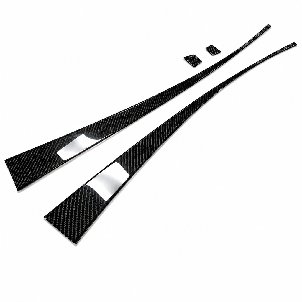German Rush door trim kit in carbon fiber installed on a 2007-2014 Audi R8, image 1