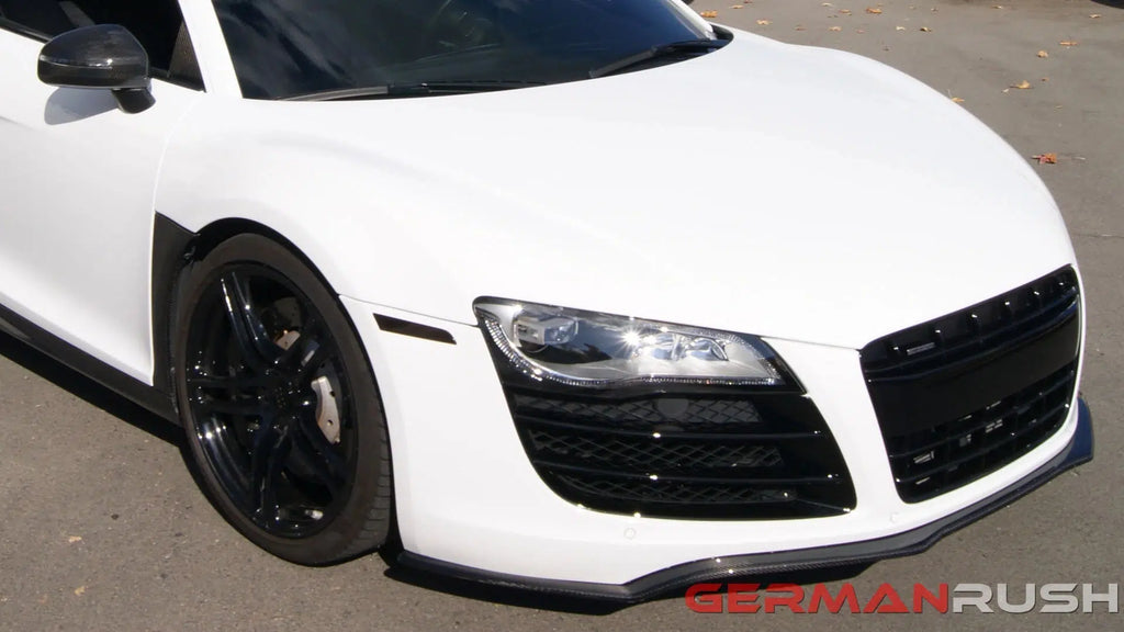 German Rush fender accents in carbon fiber detail on a 2007-2015 Audi R8, image 2