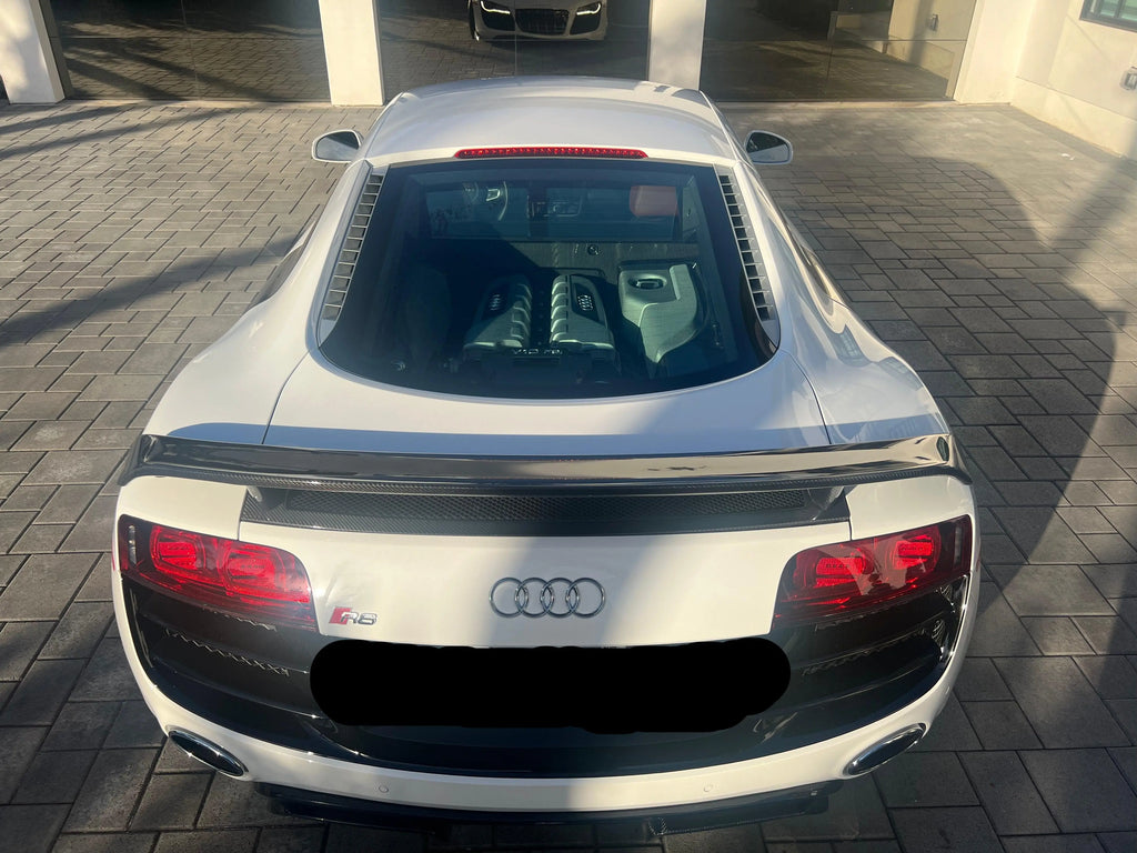 German Rush GT Style Carbon Fiber Rear Wing for 2007-2015 Audi R8 - German Rush GR8CFGTWNG0713