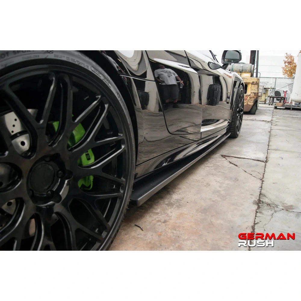 German Rush Carbon Fiber Side Splitter Kit for 2007-2015 Audi R8 - German Rush GR8CFSSPLT0714