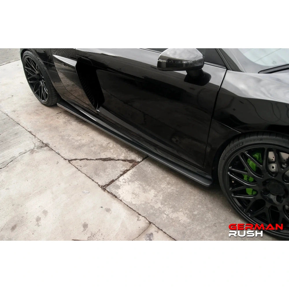 German Rush Carbon Fiber Side Splitter Kit for 2007-2015 Audi R8 - German Rush GR8CFSSPLT0714