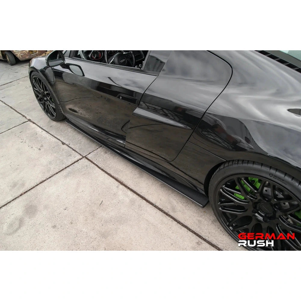 German Rush Carbon Fiber Side Splitter Kit for 2007-2015 Audi R8 - German Rush GR8CFSSPLT0714