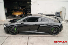 Load image into Gallery viewer, German Rush side splitters in carbon fiber closeup on a 2007-2015 Audi R8, image 6