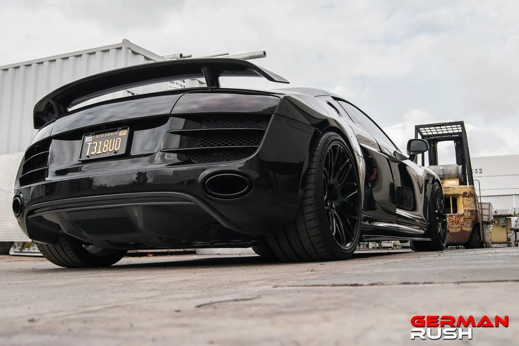 German Rush side splitters in carbon fiber fitted on a 2007-2015 Audi R8, image 4