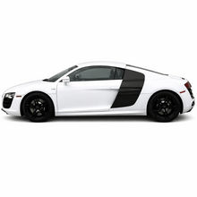 Load image into Gallery viewer, German Rush side blades in fiberglass installed on a 2007-2015 Audi R8, image 1