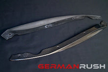 Load image into Gallery viewer, German Rush front splitter kit in carbon fiber detail on a 2014-2016 Jaguar F-Type, image 2