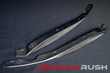 Load image into Gallery viewer, German Rush front splitter kit in carbon fiber installed on a 2014-2016 Jaguar F-Type, image 1