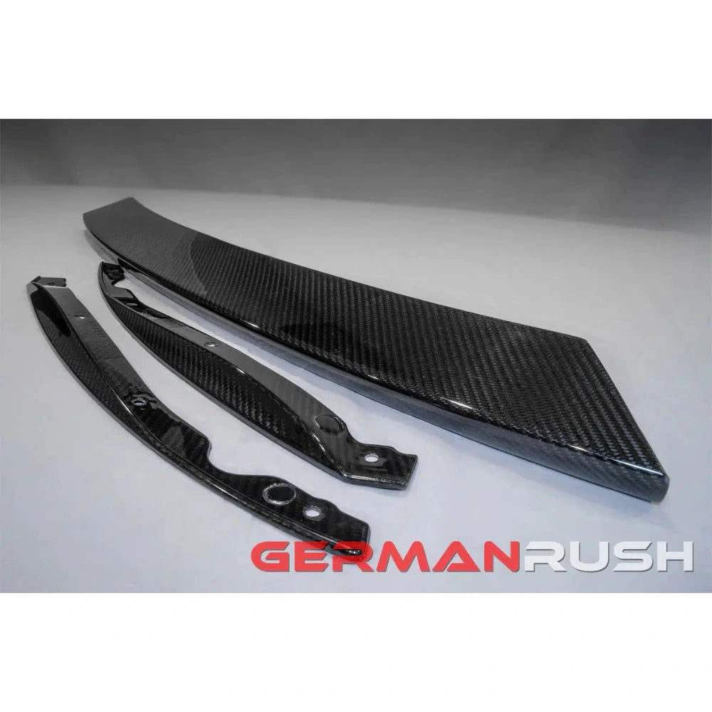 German Rush Carbon Fiber Front Splitter and Side Splitter Kit for 2014-2016 Jaguar F-Type - German Rush GRJAGCFFSFSS1416
