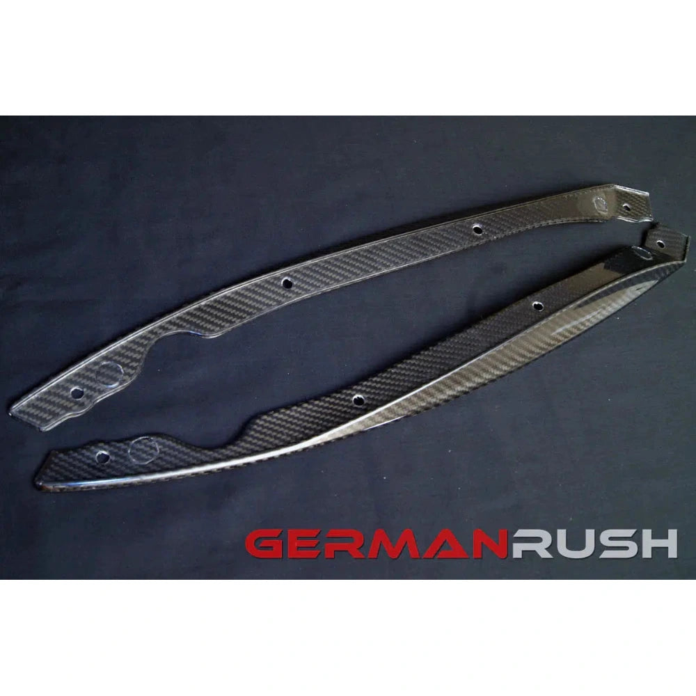 German Rush Carbon Fiber Front Splitter and Side Splitter Kit for 2014-2016 Jaguar F-Type - German Rush GRJAGCFFSFSS1416