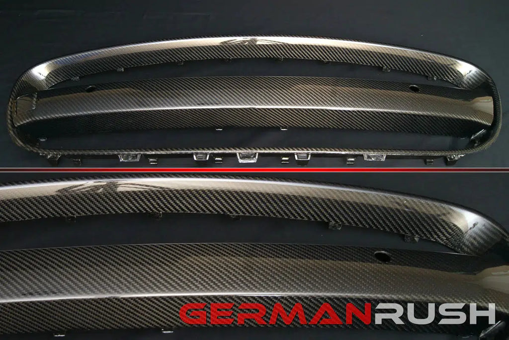 German Rush grille kit in carbon fiber profile on a 2014-2016 Jaguar F-Type, image 5