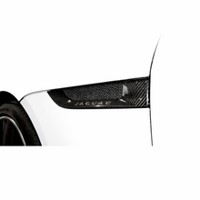 Load image into Gallery viewer, German Rush side power vents in carbon fiber detail on a 2014-2016 Jaguar F-Type, image 2