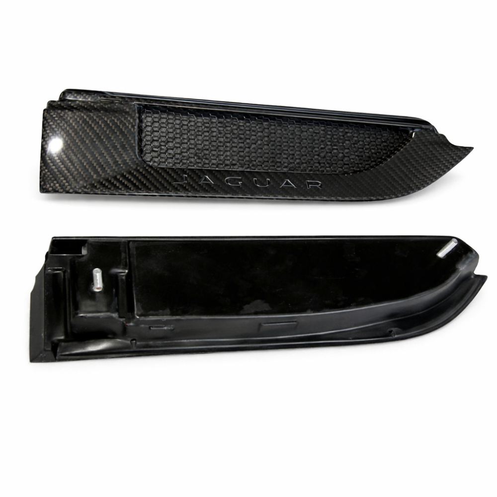 German Rush side power vents in carbon fiber fitted on a 2014-2016 Jaguar F-Type, image 4