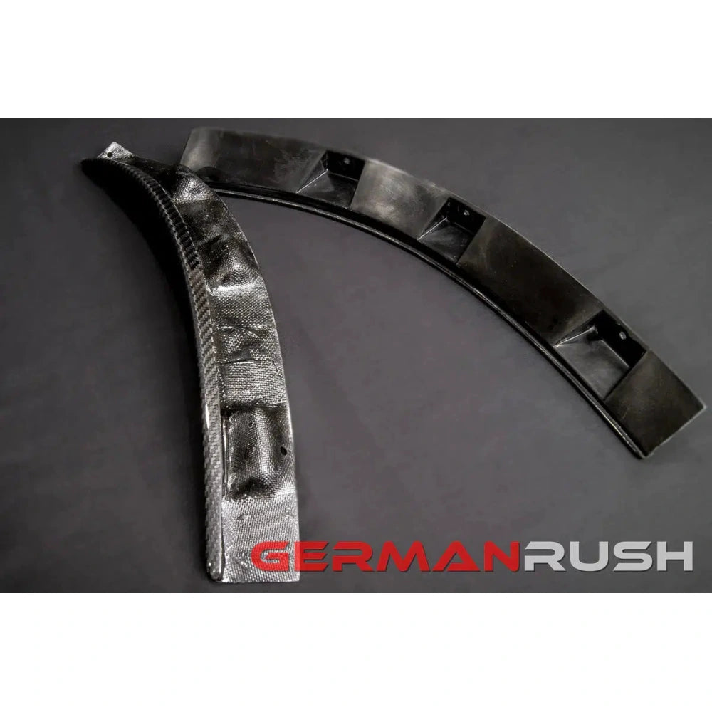 German Rush Carbon Fiber Rear Side Splitters for 2014-2016 Jaguar F-Type - German Rush GRJAGCFRSS1416