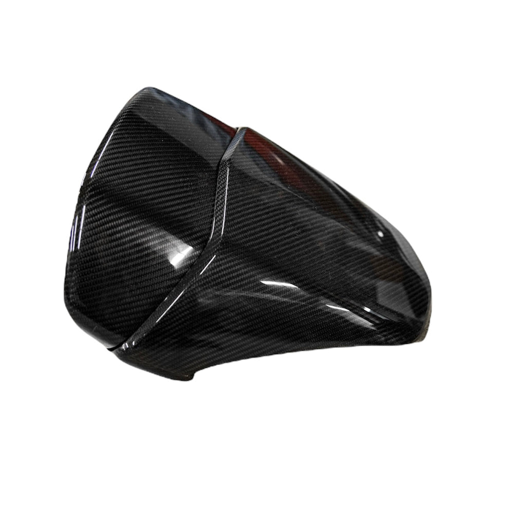 German Rush dash trim in carbon fiber angle on a 2011-2019 Lamborghini Aventador, image 3