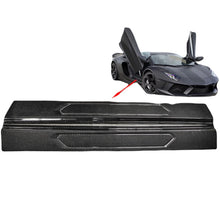 Load image into Gallery viewer, German Rush door sills in carbon fiber installed on a 2011-2019 Lamborghini Aventador, image 1