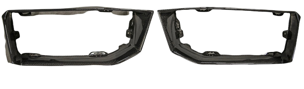 German Rush bumper trim in carbon fiber installed on a 2011-2019 Lamborghini Aventador, image 1