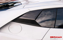 Load image into Gallery viewer, German Rush window vents in carbon fiber detail on a 2014-2019 Lamborghini Huracan, image 2