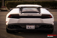Load image into Gallery viewer, German Rush engine vents in carbon fiber detail on a 2014-2019 Lamborghini Huracan, image 2