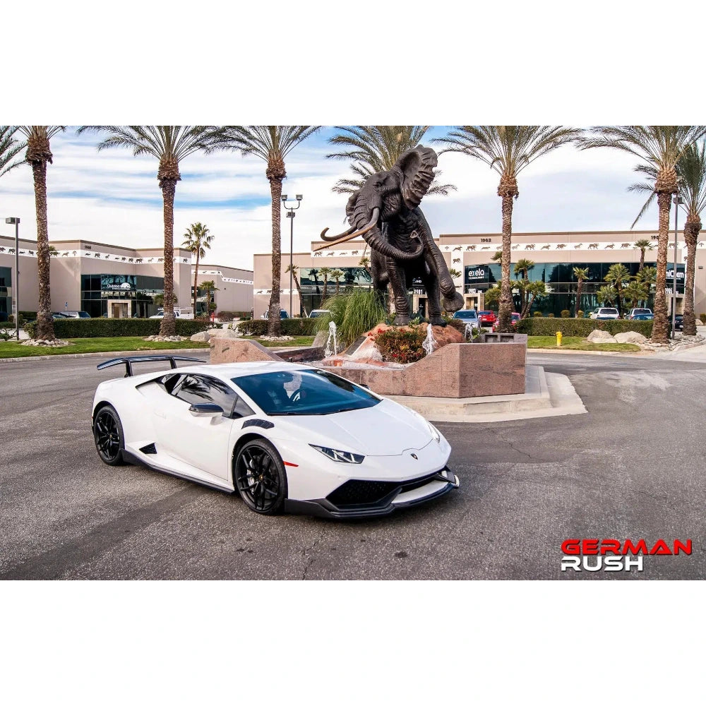 German Rush Carbon Fiber Side Skirts for 2014-2019 Lamborghini Huracan - German Rush GRLHCFGRCPSS1419