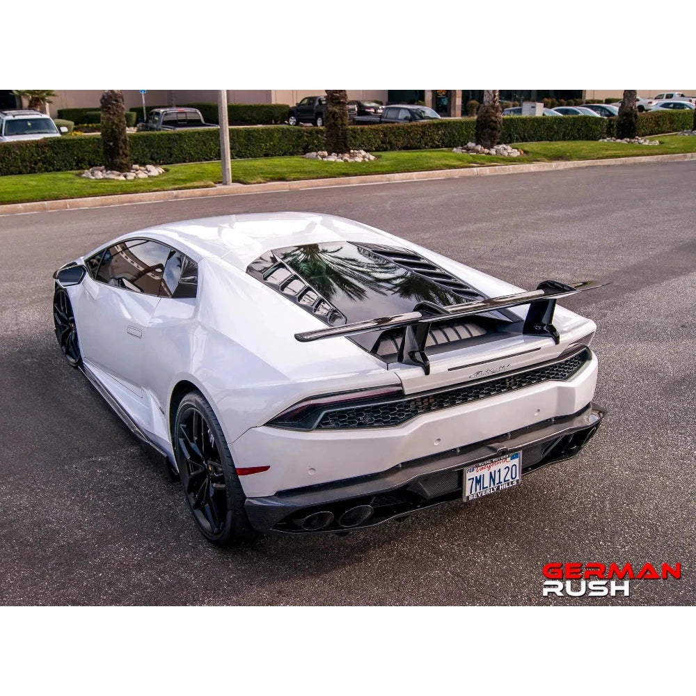 German Rush Carbon Fiber Side Skirts for 2014-2019 Lamborghini Huracan - German Rush GRLHCFGRCPSS1419