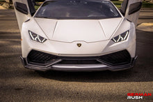 Load image into Gallery viewer, German Rush mirror covers in carbon fiber front on a 2014-2019 Lamborghini Huracan, image 8