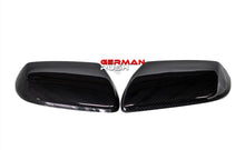 Load image into Gallery viewer, German Rush mirror covers in carbon fiber installed on a 2014-2019 Lamborghini Huracan, image 1