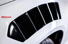 Load image into Gallery viewer, German Rush front fenders in carbon fiber side on a 2014-2019 Lamborghini Huracan, image 10