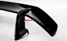 Load image into Gallery viewer, German Rush rear spoiler in carbon fiber detail on a 2014-2019 Lamborghini Huracan, image 2