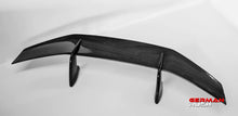 Load image into Gallery viewer, German Rush rear spoiler in carbon fiber profile on a 2014-2019 Lamborghini Huracan, image 5