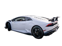 Load image into Gallery viewer, German Rush carbon package in carbon fiber angle on a 2014-2019 Lamborghini Huracan, image 3