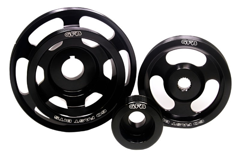 GFB 08+ WRX/STi / 09+ Forester / 03-09 LGT 3 pc Underdrive/Non-Underdrive Pulley Kit - Black Ops Auto Works