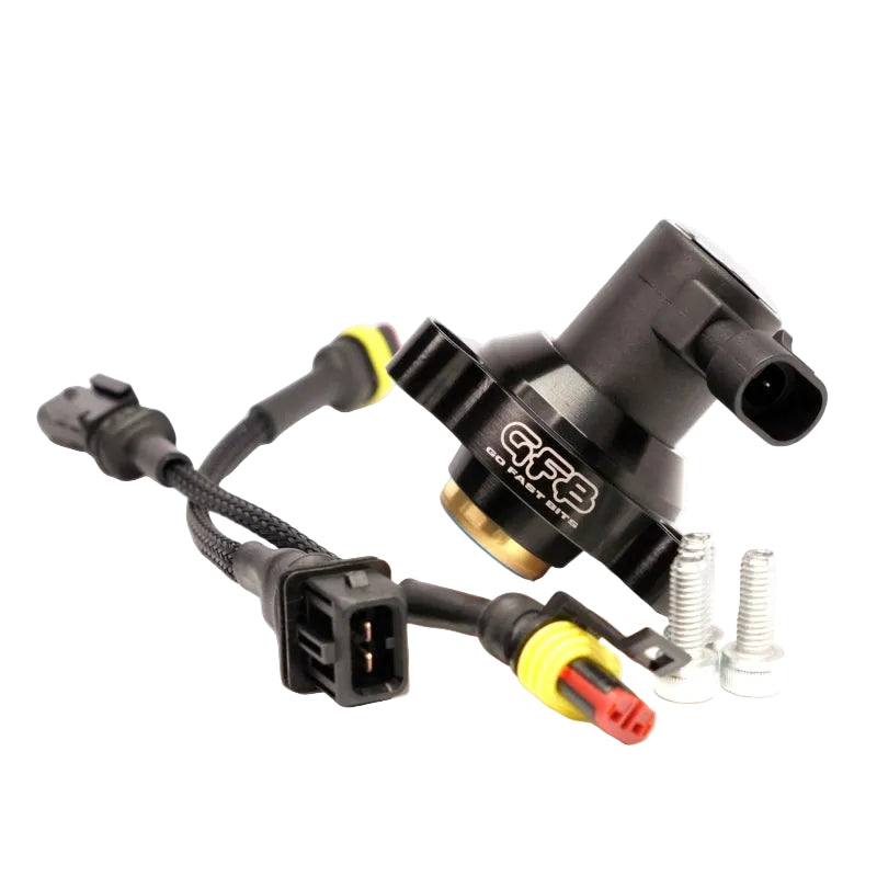 GFB DV+ diverter valve for Fiat/Alfa Romeo MultiAir turbo, product studio shot