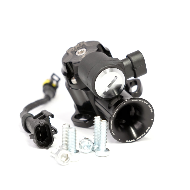 GFB VTA blow off valve bottom view showing mounting flange and o-ring