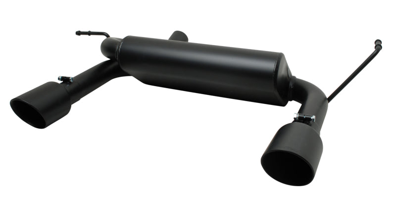 Gibson 07-11 Jeep Wrangler JK Rubicon 3.8L 2.5in Cat-Back Dual Split Exhaust - Black Elite (Ceramic) Gibson GIB17303-B