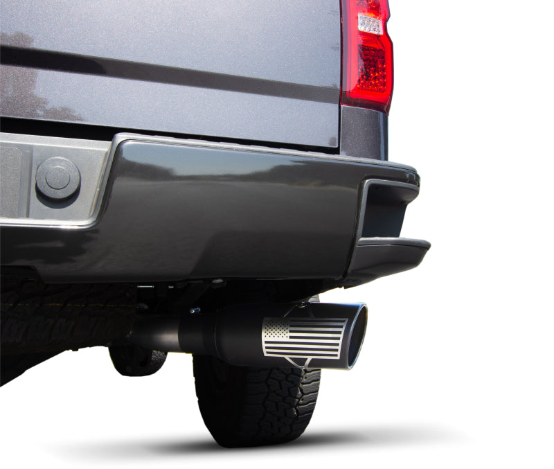 Gibson 07-18 Toyota Tundra Limited 5.7L 4in Patriot Series Cat-Back Single Exhaust - Stainless - Black Ops Auto Works