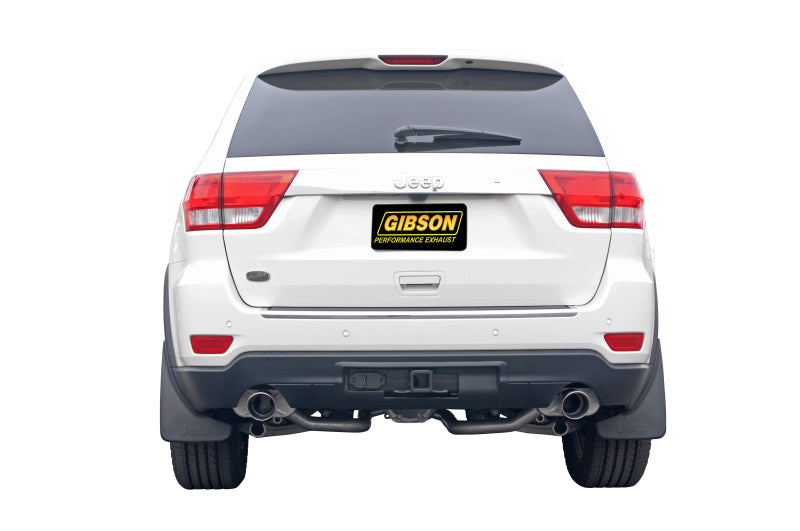 Gibson 11-18 Jeep Grand Cherokee Laredo 3.6L 2.25in Axle-Back Dual Exhaust - Stainless - Black Ops Auto Works