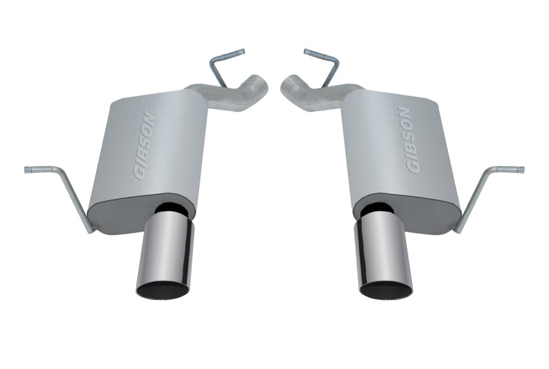 Gibson 11-18 Jeep Grand Cherokee Laredo 3.6L 2.25in Axle-Back Dual Exhaust - Stainless - Black Ops Auto Works