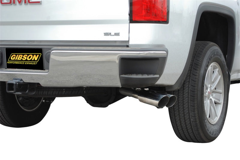 Gibson 14-18 GMC Sierra 1500 Base 5.3L 3in/2.25in Cat-Back Dual Sport Exhaust - Stainless Gibson GIB65656